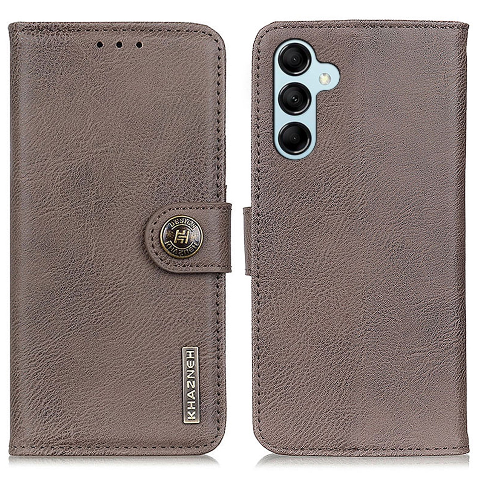 KHAZNEH til Samsung Galaxy M14 5G telefonpungcover Kohud Texture Stand Lædertaske KHAZNEH til Samsung Galaxy M14 5G telefonpungcover Kohud Texture Stand Lædertaske